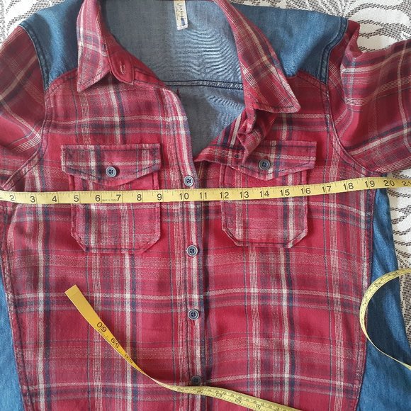 Free People Mixed Media Block Shirt - Picture 12 of 16